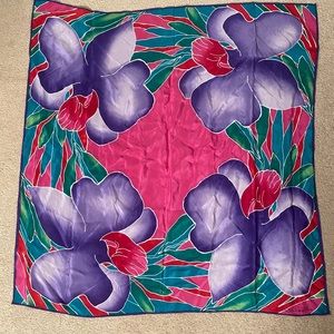 Vintage Oscar de la Renta silk scarf